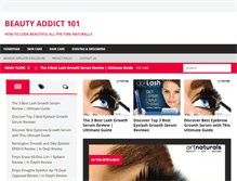 Tablet Screenshot of beautyaddict101.com